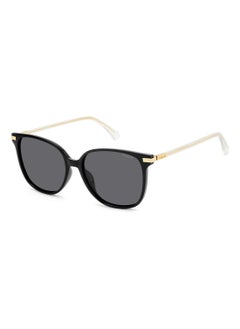 اشتري Women's Polarized Square Shape Metal Sunglasses Pld 4170/G/S/X Grey 50 - Lens Size: 49.6 Mm - Gold Grey في الامارات