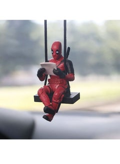 Buy Little Cheap Deadpool Car Decoration Accessories Car Mirror Suspension Accessories in Saudi Arabia