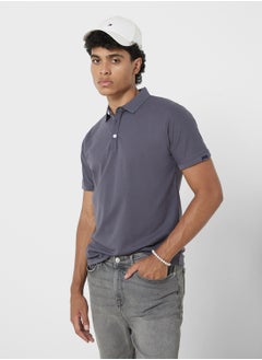 اشتري Men'S Polo Solid Short Sleeve T-Shirt في الامارات