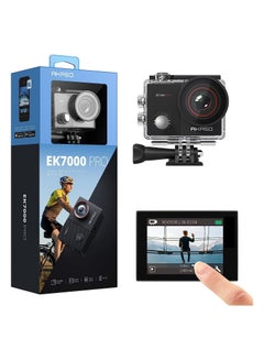 Buy EK7000 Pro 4K Action Camera with Touch Screen EIS Adjustable View Angle Web Camera 40m Waterproof Camera Remote Control Sports Camera with Helmet Accessories Kit in Saudi Arabia