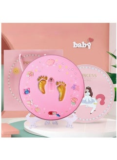 Buy Baby Handprint Footprint Keepsake Kit, Baby Prints Photo Frame for Newborn, Baby Nursery Memory Art Kit Frames, Baby Shower Picture Frames fit for Baby Boy Girl (Pink) in Saudi Arabia