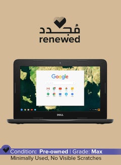 اشتري Renewed- Chromebook 11 3180 Laptop With 11.6-Inch Display, Celeron N3060 Processor/2GB RAM/16GB eMMC Flash Drive/Intel HD Graphics 400 في السعودية