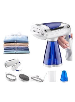 Buy Portable Garment Steamer,Steramer for Clothers,Handheld Garment Steamer with 250ml Water Tahnk,1600W Blue in Saudi Arabia