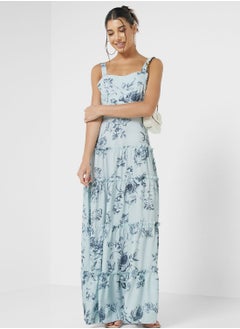 Buy A Line Floral Maxi Dress in Saudi Arabia