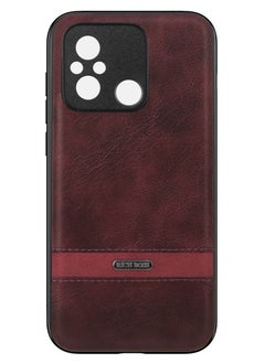 اشتري Rich Boss Leather Back Cover For Xiaomi Redmi 12C (Wine) في مصر