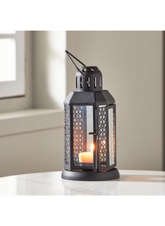 Buy Kensin Promo Metal Cutwork Lantern 10 x 22 x 10 cm in Saudi Arabia