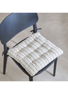 اشتري Noir Stripe Chair Pad 40 x 40 cm في الامارات