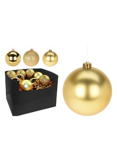 اشتري Christmas  Ball 120mm Gold Assorted 1 Piece في الامارات