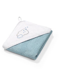 Buy Terry Hooded Towel Blue in UAE