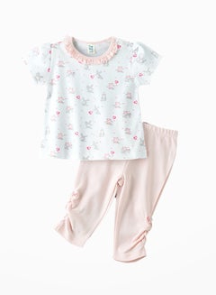 Buy Newborn Baby Girl Top and Pyjama Set in UAE