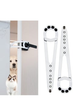 اشتري SYOSI Cat Door Latch & Cat Door Stopper. Adjustable Door Strap for Cats to Dog Proof & Keep Dog Out of Litter Box & Cat Feeder. Simpler Pet & Cat Gate Alternative(7 Sizes Adjustable) في السعودية