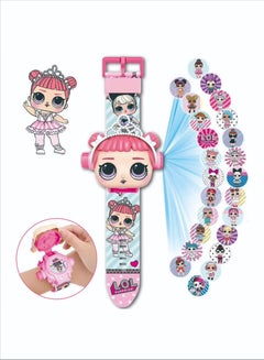 Buy LOL Surprise Doll Children's Watch Cartoon Electronic Children's Watch (Pink) in Saudi Arabia