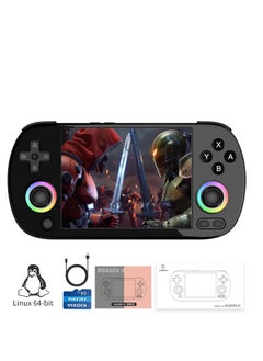 Buy RG40XX H Retro Handheld Game Consoles RG40XXH Retro Gaming Console with 64 TF Card Portable Gaming Console Linux 64-bit System 4 inch IPS Screen Supports WiFi Bluetooth HD and TV Output Black in Saudi Arabia