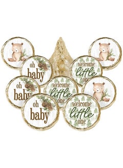 اشتري Woodland Bear Baby Shower Favor Stickers 180 Labels في السعودية