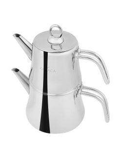 Buy Karaca Stainless Steel Teapot, Medium, Silver in UAE