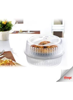 Buy Dunia  Microwave Plate Cover - Heat Container - BPA-Free | Lead-Free - Clear in Egypt