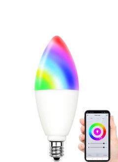 Buy Lumive Smart Bulb WiFi RGB Light Remote Control Color Changing Dimmable Led Light Bulbs Compatible With  Alexa, Google Home Assistant, IFTTT 220V (Smart Bulb 5W E14) in Saudi Arabia