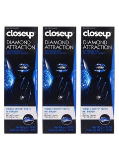 Buy 3 Pieces Of Closeup Diamond Attraction Gel Toothpaste 3  X 100 g in Saudi Arabia