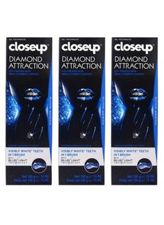 Buy 3 Pieces Of Closeup Diamond Attraction Gel Toothpaste 3  X 100 g in Saudi Arabia