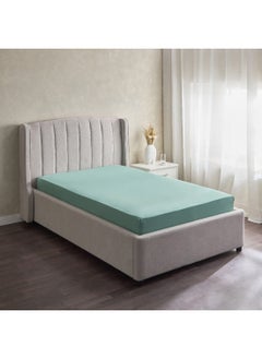 اشتري Derby Solid Twin Microfibre Fitted Sheet 200 x 25 x 120 cm في السعودية