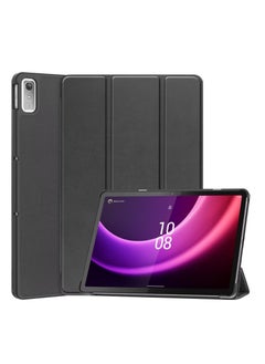 Buy Hard Shell Smart Cover Protective Slim Case for Lenovo Tab P11 (2nd Gen) 11.5-Inch Black in Saudi Arabia