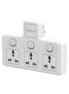 Buy 3 Way Universal Multi Plug Power Extension Socket Adapter in UAE