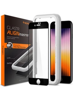 اشتري Glastr Align Master for iPhone 8 / iPhone 7 / iPhone SE (2022) / iPhone SE 3 Premium Tempered Glass Screen Protector - Full Cover [1 Pack] في الامارات