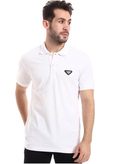 Buy Pique Pattern Turn Down Collar Polo Shirt in Egypt