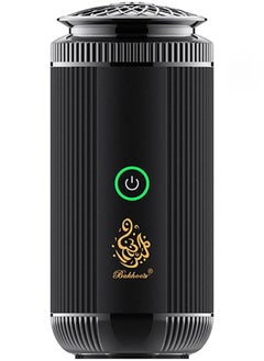 Buy electric incense burner V5 for car and home use with a USB Type-C port in black. in Saudi Arabia