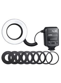 Buy Godox ML-150II Macro Ring Flash Light GN12 with 8 Lens Adapter Rings for Canon Nikon Pentax Olympus DSLR Cameras in UAE