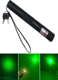 اشتري مؤشر الليزر الأخضر أضواء الليزر الشعلة قوية عالية الطاقة التكتيكية العسكرية 532 نانومتر 5mw عالية الطاقة جهاز الليزر للصيد في مصر