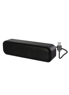 Buy Updated Computer Speaker,USB Powered Speaker for Desktop,Windows PC,Mac. Portable Mini Sound bar-Plug and Play with Volume Control and Mute Button USB-C to USB Adapter Included in UAE