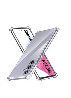 Buy Clear Case Cover for Samsung Galaxy A54 5G 6.4 inch, Soft Ultra Slim Fit Shockproof Crystal TPU Protective Bumper Skin Cover for Samsung Galaxy A54 2023 in Egypt