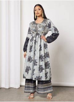 Buy 2-Piece Jalabiya And Pants Set With Matching Sheila in Saudi Arabia