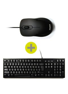 Buy USB Wired Pack: Qwerty Keyboard & Mouse - Compatible with Windows in Saudi Arabia