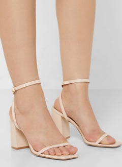 Buy Ankle Strap Block Heel Sandal in UAE