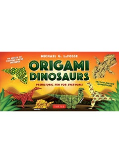 اشتري Origami Dinosaurs Kit: Prehistoric Fun for Everyone!: Kit Includes 2 Origami Books, 20 Fun Projects and 98 Origami Papers في الامارات