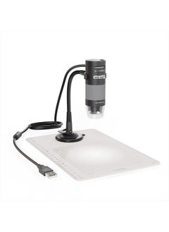 Buy USB Digital Microscope with Flexible Arm Observation Stand Compatible with Windows, Mac, Linux (2MP, 250x Magnification) in UAE