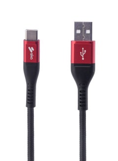 Buy SKA CC2200 USB-A to USB-C Charge Sync Cable Kevlar Braided 2M Black in UAE