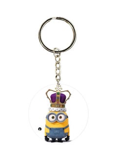 Buy Cartoon Printed Single Sided Pocket Keychain in UAE