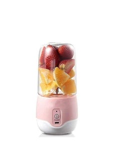 Buy Portable Juicer Fruit Mixer - 4 Blades in 3D 400ml Fruit Mixing Machine with USB Charger Cable in Egypt