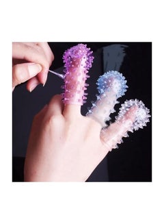 Buy 3-Pieces High Quality Soft Silicone Anti Fatigue Finger Massage Protective Sleeve,Masquerade Party Stage Performance Finger Decoration Accessories in UAE