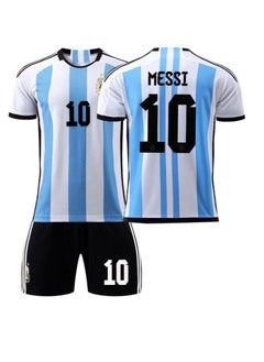 اشتري World Cup Argentina 10 Messi Home And Away Jersey National Team Football Jersey في السعودية