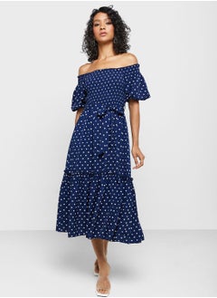 اشتري Bardot Polka Dress في الامارات