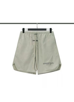 Buy Summer Thin Fog ESSENTIALSZONE Reflective Nylon Shorts Unisex Light green reflective letters in UAE