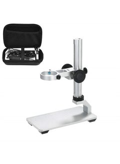 Buy Aluminium Alloy Universal Adjustable Professional Base Stand Holder Desktop Support Bracket with Portable Carrying Case for USB Digital Microscope Endoscope Magnifier Camera in UAE