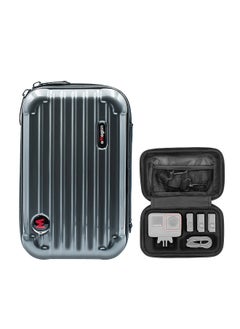 Buy AC03 Sports Camera Case Portable Storage Bag for Camera with Semi-open Design Detachable Interior Organizer Camera Protective Bag with Straps Compatible with Insta 360 Ace in Saudi Arabia