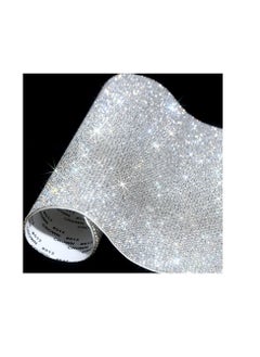 اشتري Bling Crystal Rhinestones Sticker, DIY Car Decoration Self-Adhesive Glitter Gem Stickers for and Gift Decoration, 9.4 x 7.9 Inch 12000 Pieces في الامارات