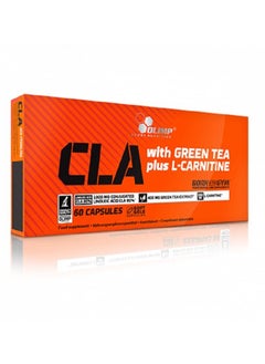 Buy Olimp  CLA with Green Tea Plus L-Carnitine and L-Definition Weight Loss Supplement - Pack of 60 capsules in UAE