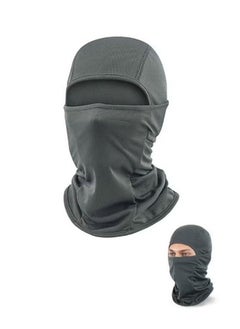 Buy Men Women Balaclava Uv Protection Full Face Sunscreen Mask, Omnidirectional Covering Ice Silk Polyester Breathable Sunscreen Shawl Face Covering, Lightweight Sports Protection Cover (Dark Grey) in Saudi Arabia